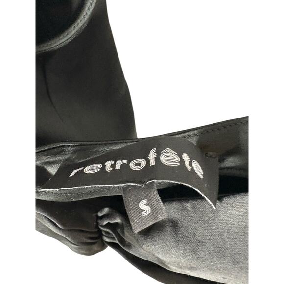 Retrofete Twist Front Pleated Dress Strapless Statement Evening Whimsigoth S - Picture 6 of 8